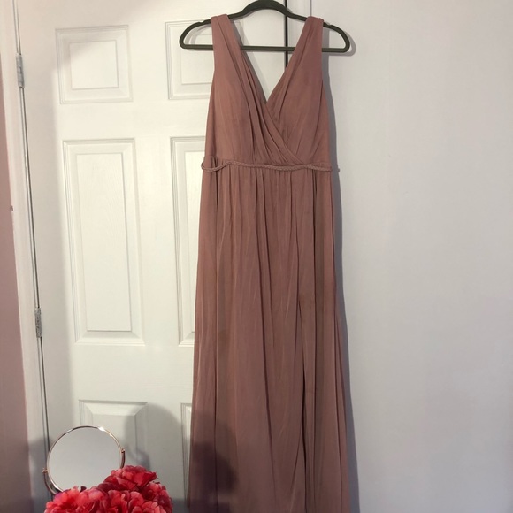 Azazie Tanicia Bridesmaid Dress Dusty Rose 16 - Picture 3 of 8